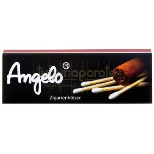 cutiuta cu 18 chibrituri Angelo pentru aprins trabucuri