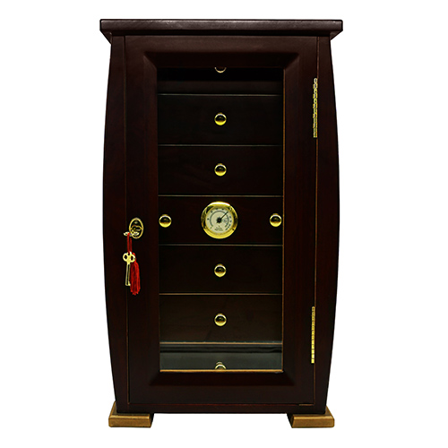 humidor din lemn si mdf pozat din fata
