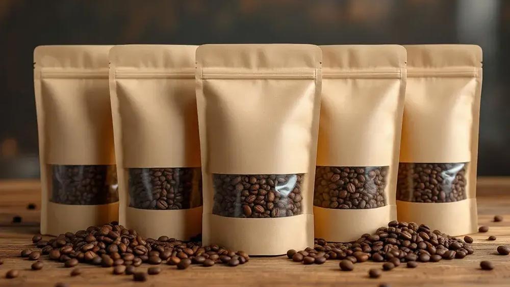 Pungi de cafea boabe