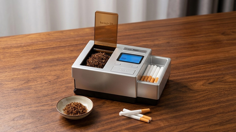 Un aparat electric Powermatic 3 de injectat tuburi de tigari