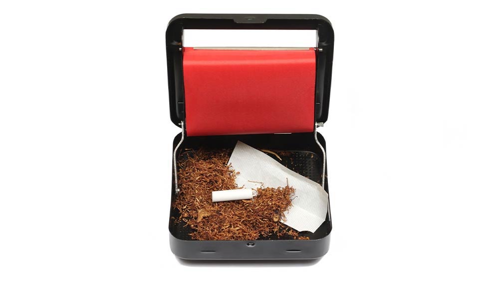 Rolling box aparat pentru rulat tutun cu o foita, filtru si tutun de rulat