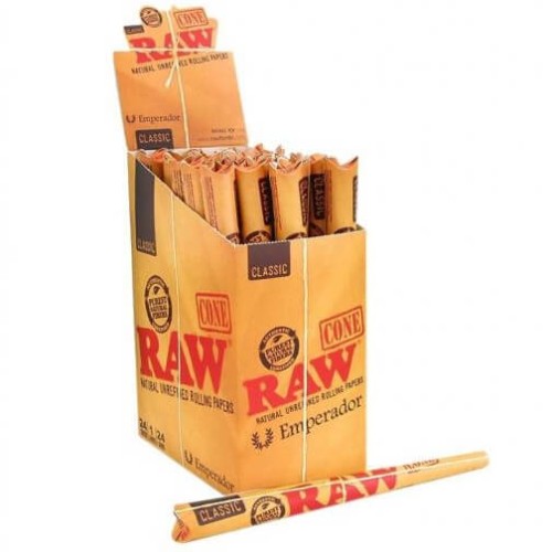 Conuri RAW Emperador 180 mm Conuri pre-rulate marca RAW Emperador cu filter tips de 180 mm
