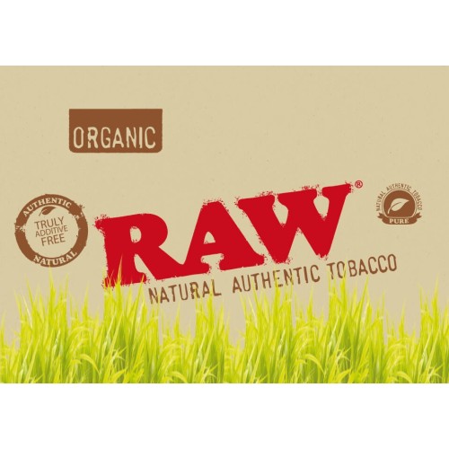 Conuri RAW Organic King Size (3 conuri) 110 mm Conuri de fumat prerulate cu filtru carton marca RAW Organic King Size