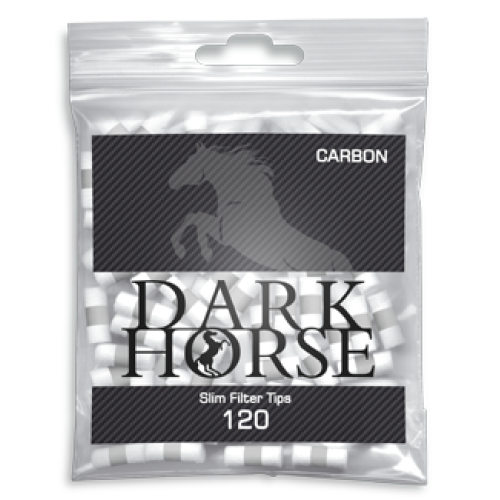 Filtre Tigari Dark Horse Slim Carbon 6/15 mm (120) Pachet cu 120 filtre pentru tigari Dark Horse Slim Carbon