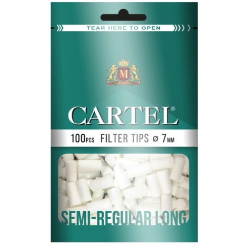 Filtre Tigari Cartel 7/22 semi-regular long (100) plic cu 100 filtre tigari cartel semi regular long