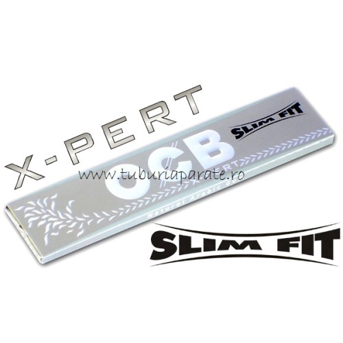 Foite Rulat Tutun OCB X-PERT Slim Fit KS pachet cu 32 foite rulat tutun OCB x-pert slim fit king size