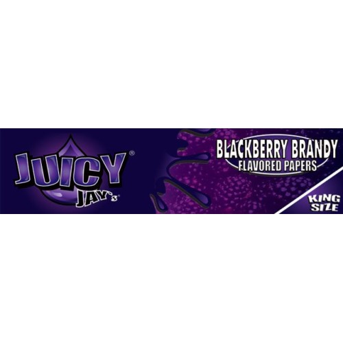 Foite Juicy Jay’s Blackberry Brandy KS Slim pachet cu 32 foite pentru rulat tutun Juicy Jay's Blackberry Brandy KS Slim