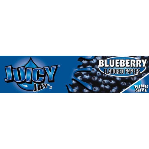 Foite Juicy Jay’s Blueberry KS Slim Pachet cu 32 foite pentru rulat tutun Juicy Jay's Blueberry KS Slim
