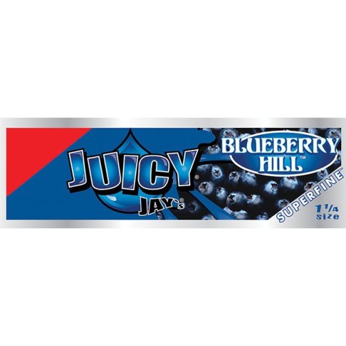 Foite Juicy Jay’s SuperFine 1 ¼ Blueberry Hill Pachet cu 32 foite pentru rulat Juicy Jay's SuperFine 1 Blueberry Hill