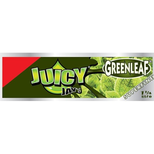 Foite Juicy Jay’s SuperFine 1 ¼ Greenleaf Pachet cu 32 foite pentru rulat Juicy Jay's SuperFine 1 Greenleaf