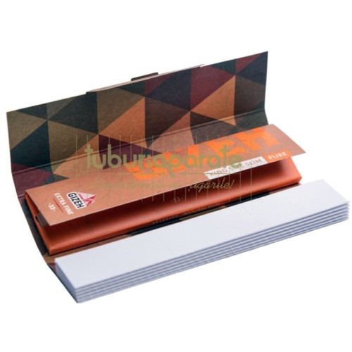 Foite rulat tutun GIZEH Pure King Size Slim + FT pachet cu 33 foite de rulat tutun king size Gizeh Pure slim