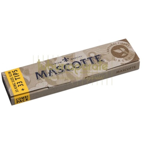 Foite pentru rulat tutun marca Mascotte Organic King Size Slim + Filter Tips