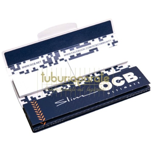 Foite pentru rulat tutun + filter tips marca OCB Ultimate Slim KS