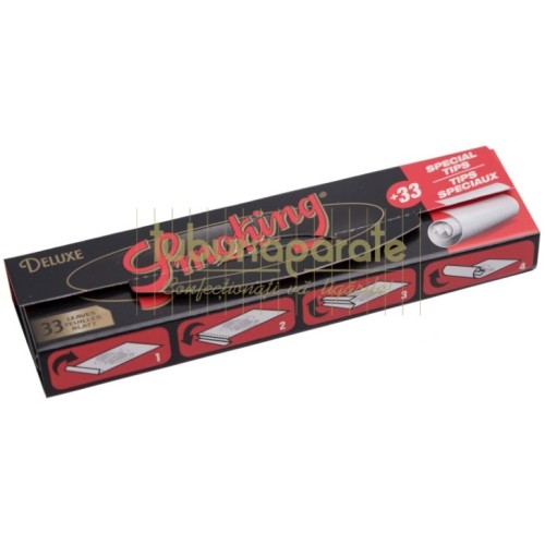 Foite Rulat Tutun Smoking DeLuxe KS + Filter Tips Pachet cu 33 foite pentru rulat tutun Smoking DeLuxe KS si filter tips