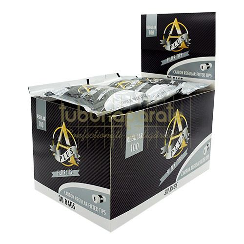 Filtre Tigari A Plus Carbon Regular 8/15 mm (100) Filtre pentru tigari rulate A Plus cu carbon dimensiune regular 8/15 mm (100)