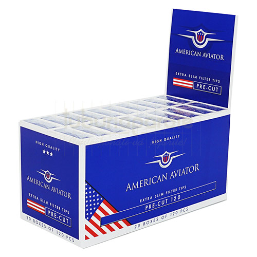 Filtre Tigari American Aviator Pre-Cut Extra Slim 5,7/14 mm (120) Pachet cu 120 filtre tigari American Aviator Pre-Cut Extra Slim