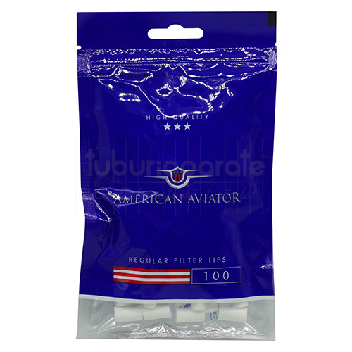 Filtre Tigari American Aviator Regular 8/15 mm (100) pachet cu 100 filtre pentru tigari American Aviator Regular