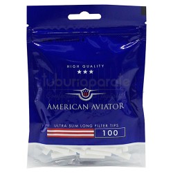 Filtre Tigari American Aviator Extra Slim X Long 5,3/22 mm (100) American Aviator - Filtre Tigari American Aviator Extra Slim X Long 5,3/22 mm (100)