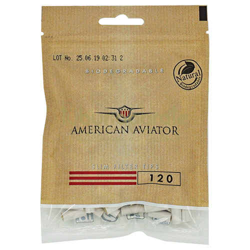 Filtre Tigari American Aviator Bio Slim 6/15 mm (120) pachet cu 120 filtre pentru tigari American Aviator Bio Slim 6/15 mm