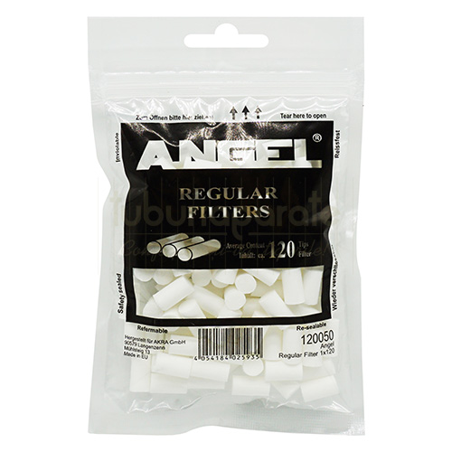 Filtre Tigari Angel Regular 8/15 mm (120) Pachet cu 120 filtre pentru tigari Angel Regular 8/15 mm
