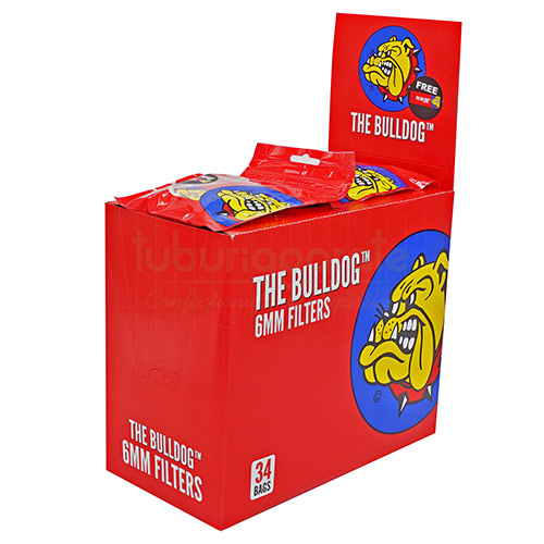 Filtre Tigari Bulldog Slim 6/15 mm (120) plic cu 120 de filtre pentru tigari bulldog slim