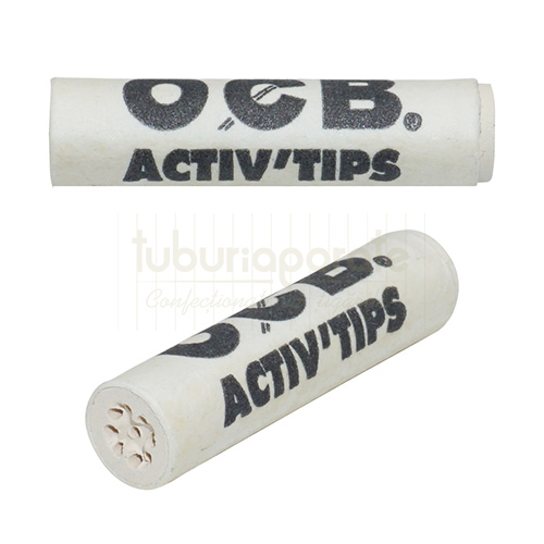 Filtre Tigari OCB Activ Tips 7/27 mm (50 buc) Filtre pentru rulat tigari OCB Activ Tips 7/27 mm cu 50 de bucati