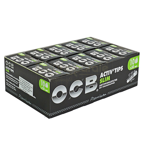 Filtre Tigari OCB Activ Tips 7/27 mm (50 buc) Filtre pentru rulat tigari OCB Activ Tips 7/27 mm cu 50 de bucati