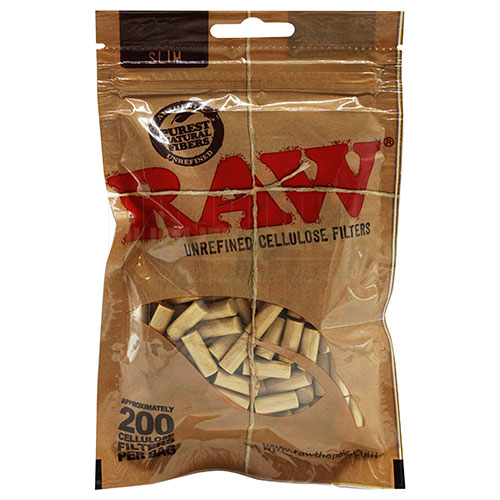 Filtre Tigari RAW Cellulose Slim 6/15 mm (200) pachet cu 200 filtre pentru tigari Raw cellulose slim