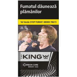 The King Carbon Core Black 100's (20) Tigarete, The King Carbon Core Black 100's (20), TuburiAparate.ro