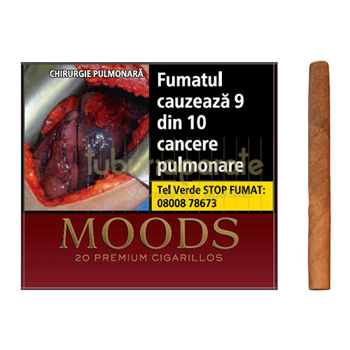 Tigari de foi Moods (20) Pachet cu 20 de tigari de foi fara filtru Moods