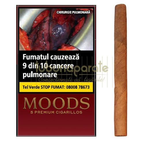 Tigari de foi Moods (5) Pachet cu 5 tigari de foi fara filtru Moods