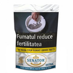 Tutun pentru injectat tigari, Tutun Senator White Extra Volume (80g), TuburiAparate.ro