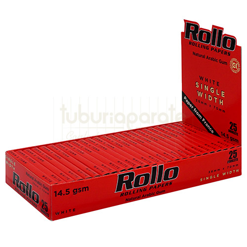 Foite rulat tutun Rollo Red (foita alba) Foite rulat tutun Rollo Red (foita alba)