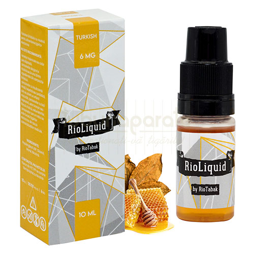 Lichid RioLiquid 10 ml Turkish 6 mg/ml Lichid RioLiquid 10 ml Turkish 6 mg/ml