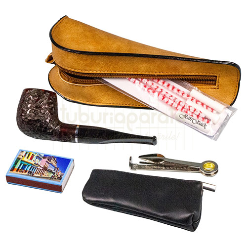 Set pipa incepatori (briar) Set pipa confectionata din briar cu toate accesoriile necesare pentru folosinta incluse