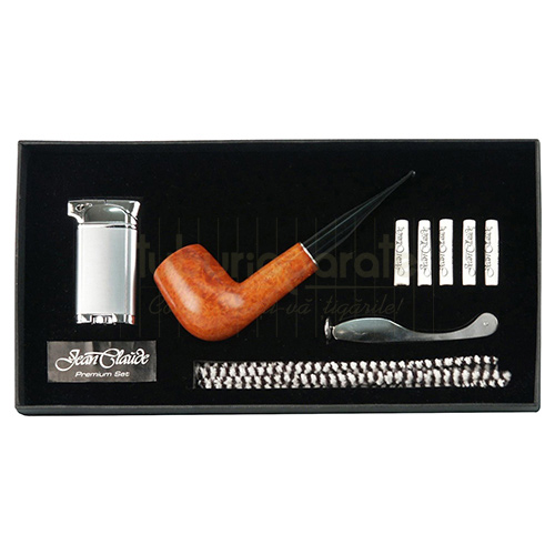 Set pipa Jean Claude (briar) Set pipa cadou din briar cu toate accesoriile necesare incluse marca Jean Claude