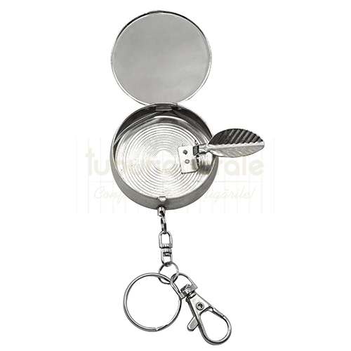 Scrumiera mini DM 2 (de buzunar) Scrumiera mini DM 2 (de buzunar) confectionata din metal rezistent