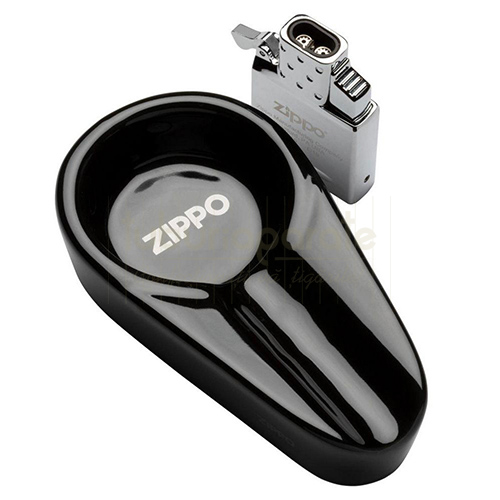 Set Zippo Fumator Trabucuri Set cadou Zippo pentru fumator de trabuc - bricheta Zippo cu dublu jet pentru aprins trabucuri si scrumiera pentru un singur trabuc