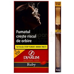 Tigari de foi Djarum Wood Tips Ruby 35g (cirese) 5