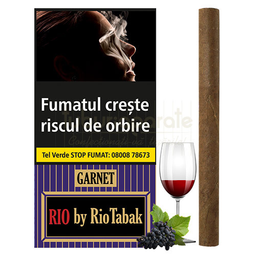 Tigari de foi RIO Garnet by RioTabak 17g (struguri) 10 Tigari de foi RIO Garnet by RioTabak 17g (struguri) 10