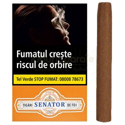 Tigari de foi fara filtru, Tigari de foi Senator Orange 45g (5), TuburiAparate.ro