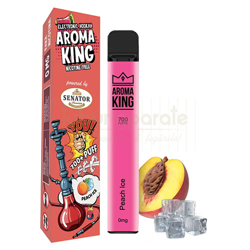 Tigara unica folosinta AK by Senator Peach Ice (700) 0 mg Tigara electronica ieftina de unica folosinta cu pufuri aroma de piersici racoritoare marca AK by Senator Peach Ice