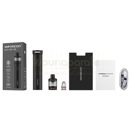 Tigara electronica Vaporesso GTX GO 40 Black Tigara electronica Vaporesso GTX GO 40 Black