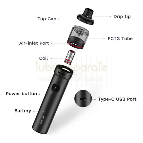 Tigara electronica Vaporesso GTX GO 40 Black Tigara electronica Vaporesso GTX GO 40 Black