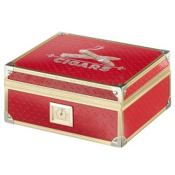 Humidor trabucuri, 920048 Humidor Trabucuri Angelo Red, TuburiAparate.ro