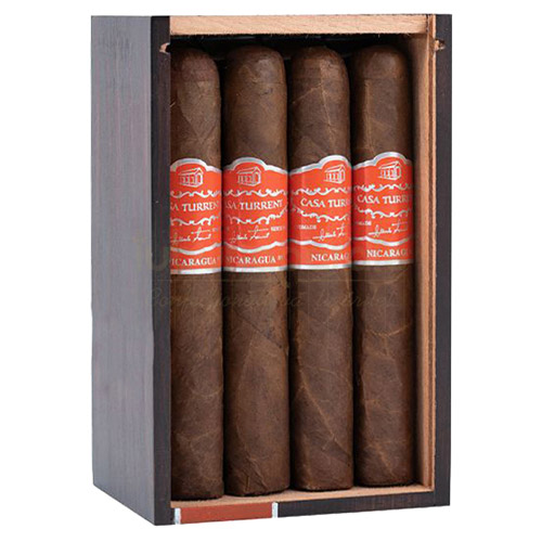 Trabucuri Casa Turrent Nicaragua (12) Cutie din lemn cu 12 trabucuri aromate ieftine de vanzare (caramel, condimente dlci, ciocolata si alune de padure) Casa Turrent Nicaragua