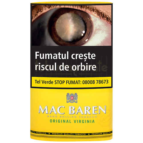 Tutun Mac Baren Yellow 30g Pachet cu 30 grame de tutun pentru rulat Mac Baren Original Virginia (Yellow)