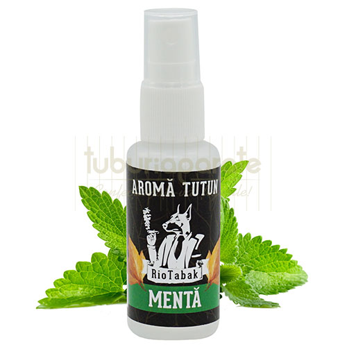 Arome tutun RioTabak Menta 30 ml Recipient cu 30 ml de aroma pentru tutun cu aroma de menta marca RioTabak