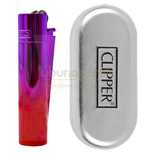 Bricheta Clipper 24 Pink Gradient (metalica) Bricheta reincarcabila cu gaz confectionata din metal marca Clipper Pink Gradient