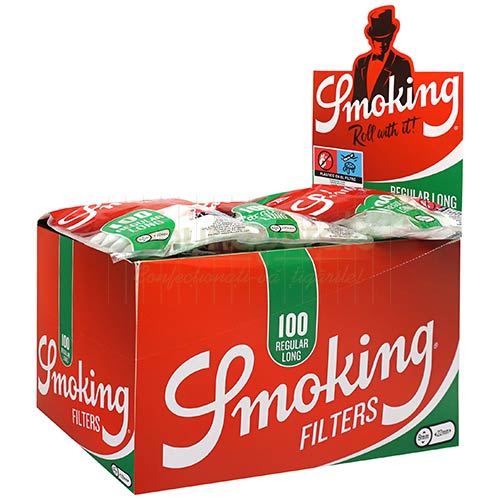 Filtre Tigari Smoking Regular Long 8/22 (120) Plic cu 120 de filtre lungi pentru rulat tigari Smoking Regular Long 8/22